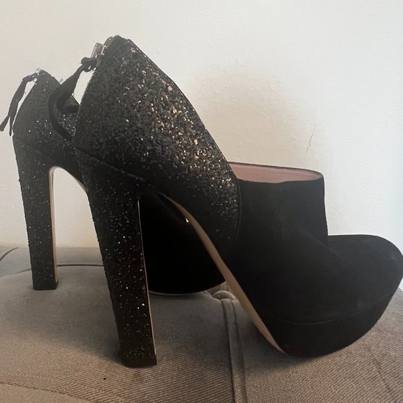 Miu Miu Shoes | Calzature Donna Black Glitter Ankle Bootie | Size: 39 - Picture 3 of 4